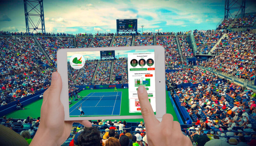 Tricerasport Tennis Application iPad tablette jeu